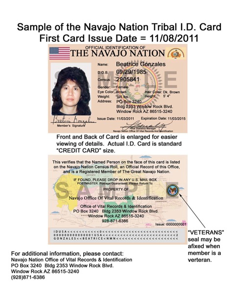 Sample NNID card 